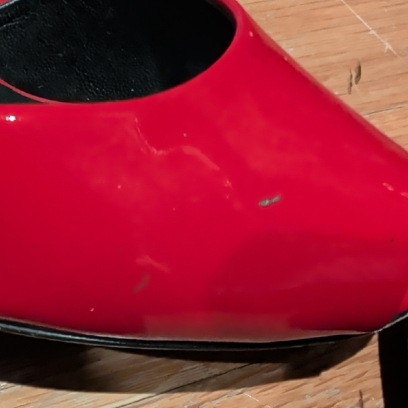 Giuseppe Zanotti Glossy Red Peep-Toe Heels Open Toed Sandals - Picture 2 of 15